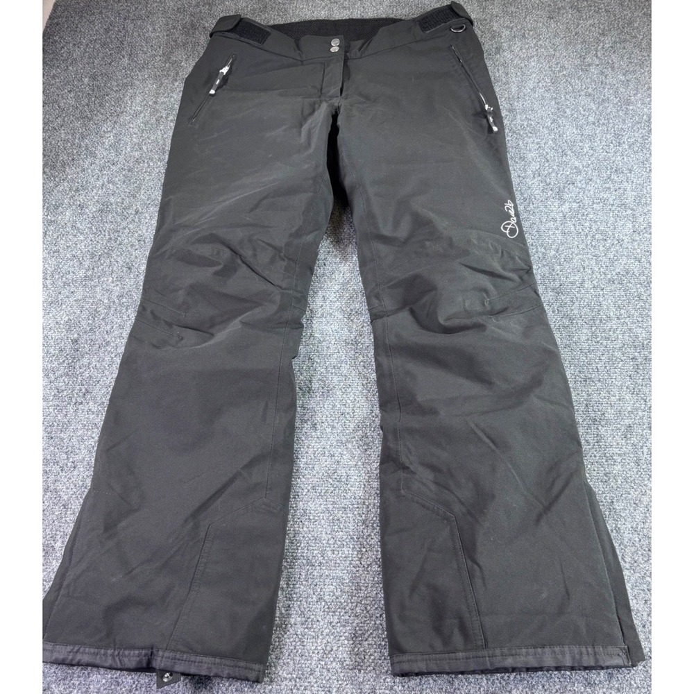 Dare 2b Ski Pants Womens L/10 Black Ared 20000 V02 Stretch AEP Kinematics Snow